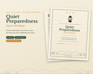 Quiet Preparedness Starter Workbook