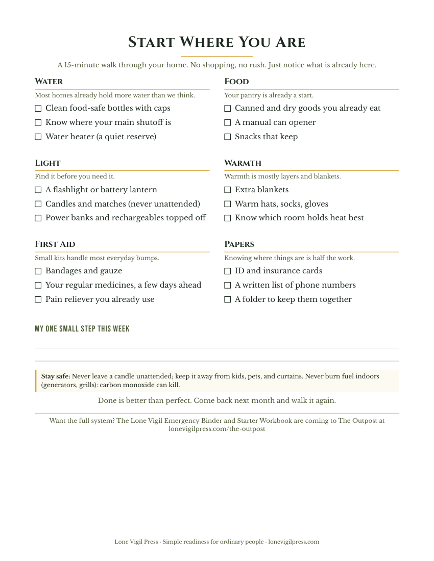 Start Where You Are printable